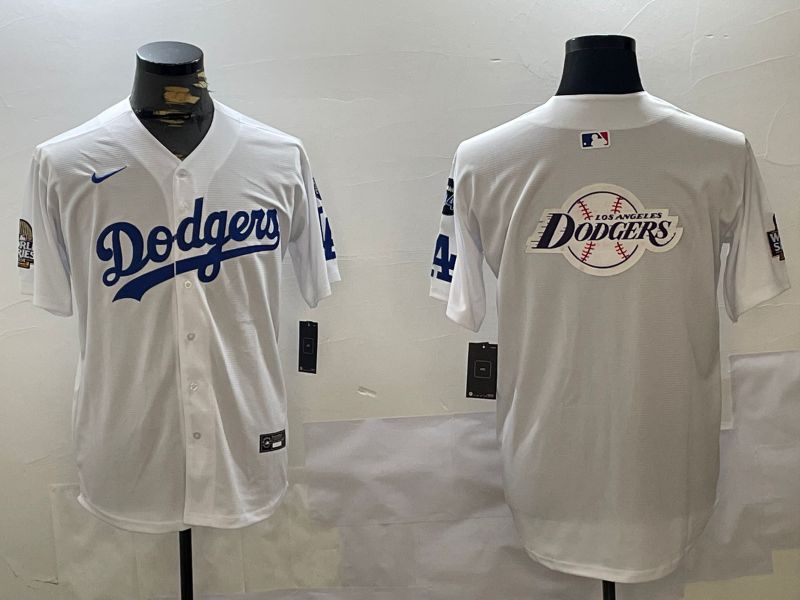 Men Los Angeles Dodgers Blank White Game 2024 Nike MLB Jersey style 11208->los angeles dodgers->MLB Jersey